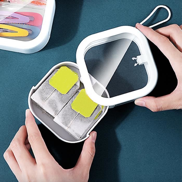 Blanc -Mini boîte de rangement portable pour ranger les accessoires pour  cheveux et les bijoux