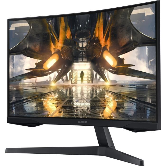 Ecran PC Gamer Incurvé - SAMSUNG - ODYSSEY G5 - G55A S27AG550EP - 27'' QHD  - Dalle VA - 1 ms - 165Hz - HDMI / DisplayPort - AMD Free - Cdiscount  Informatique