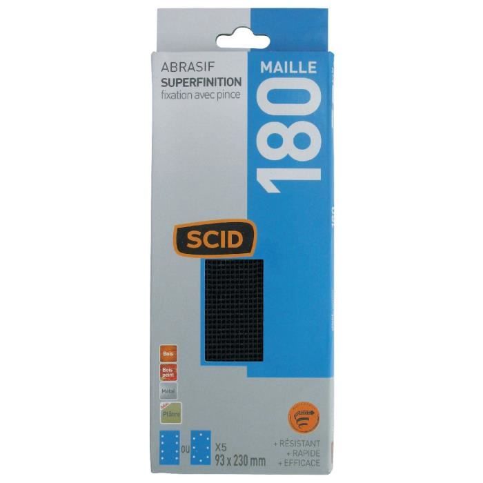 Patins Ponceuse Vibrante 8 Patins Abrasifs Maille Grain 80 Pour Ponceuse Vibrante - 93x230mm - Décapage Rapide Abrasif Décapage Moyen