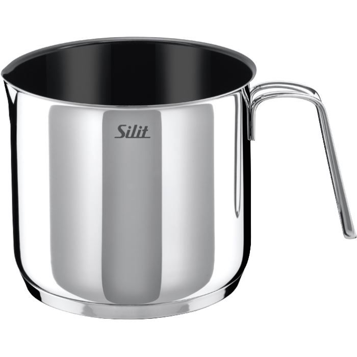 Casserole à Lait Omnia 6 Tasses - Acier Inoxydable 18/10, Poignée Silicone, 500 Ml - Compatible Induction