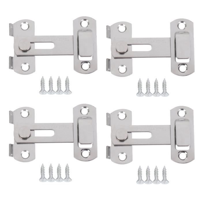 4X Hasp Latch METAL HAS LOCK LOCK Serrure pour Portes Coulissantes ...