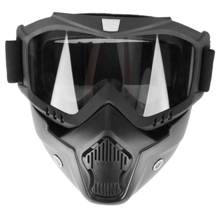 Verres de masque de moto détachables, lunettes de moto de plein air détachables lunettes de ski Ski Mask Racing Goggles replacement pour femmes et Verres de masque de moto détachables, lunettes de moto de plein air détachables lunettes de ski Ski Mask Racing Goggles replacement pour femmes et