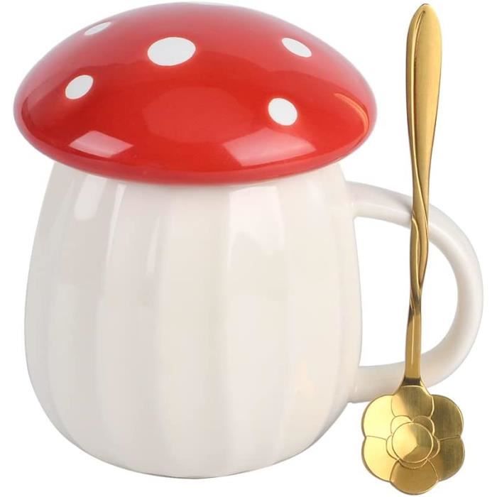 Set Tasses Cadeau Couple Mr & Mrs - Céramique 14oz Avec Couvercle Et Cuillère - Pour Mariage