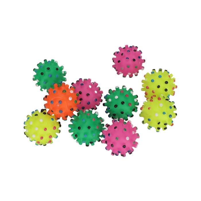 SURENHAP Jouet de balles couinantes pour chien 10pcs Jouet de Balles Couinantes de Chien Nettoyage des Dents animalerie jouet