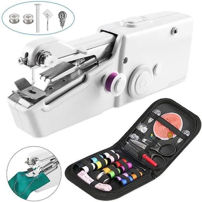 Machine à Coudre Portable Mini YAOYYG - Couture Rapide Pour Débutants Et Réparations (Vert)