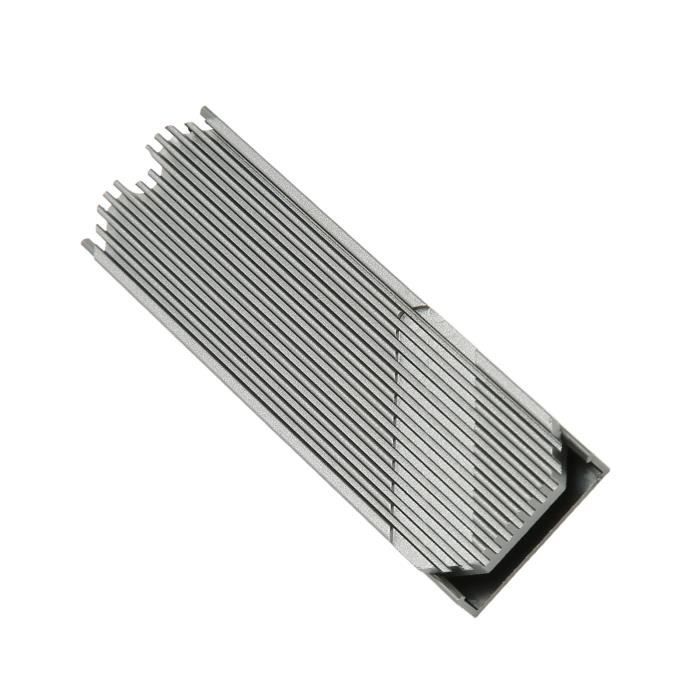 sourcing map Lot de 2 dissipateurs thermiques M.2 2280 Nvme SSD avec coussin thermique en alliage d'aluminium dissipateur de chaleur pour ordinateur portable, 70 x 22 x 3 mm, blanc sourcing map Lot de 2 dissipateurs thermiques M.2 2280 Nvme SSD avec coussin thermique en alliage d'aluminium dissipateur de chaleur pour ordinateur portable, 70 x 22 x 3 mm, blanc