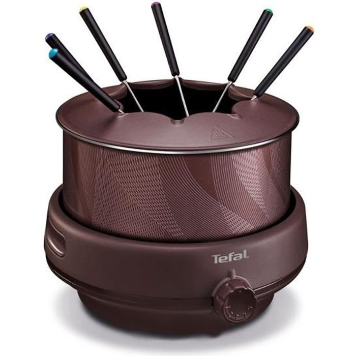 Tefal Fondue Aubergine 800W 6 Personnes EF261512