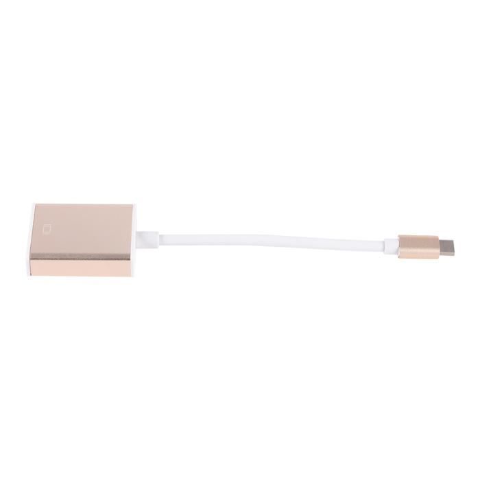 Câble Adaptateur USB-C Vers VGA ISTOVO - Connexion Jusqu'à 1080p Pour Moniteurs, Projecteurs, Télés, Plug-and-play