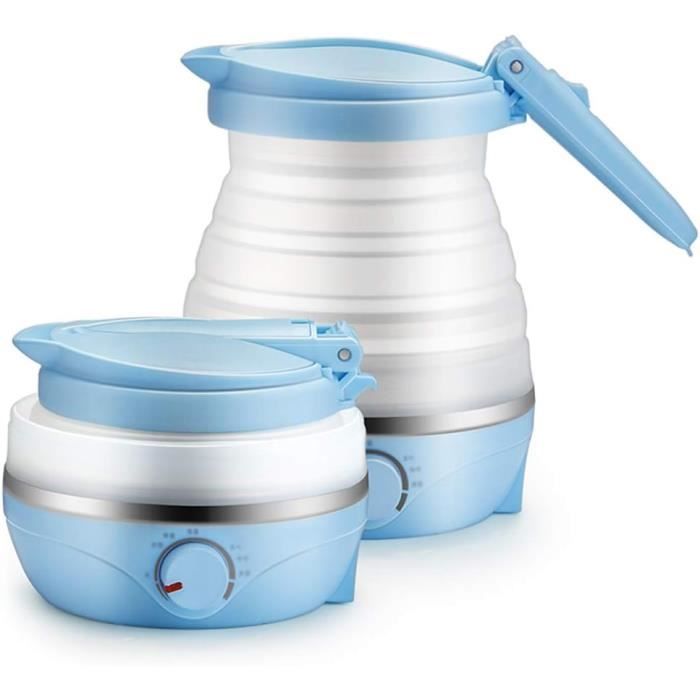 600Ml Bouilloire Électrique Pliable Avec 2 Tasses Pliables Bouilloire