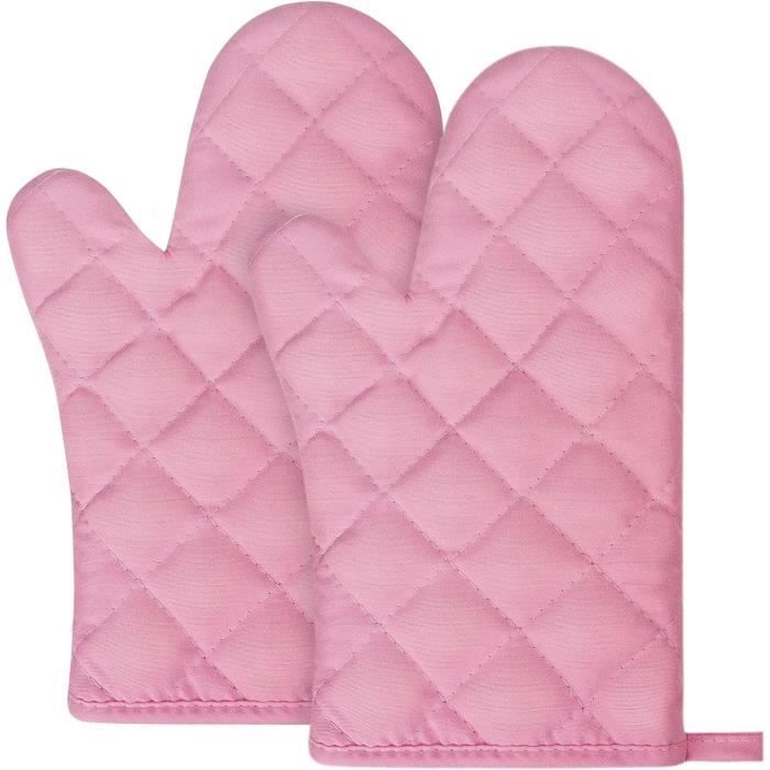 Gants De Four Pour Enfants - Motif Ours Polaire - Avec Doublure Coton Antidérapants