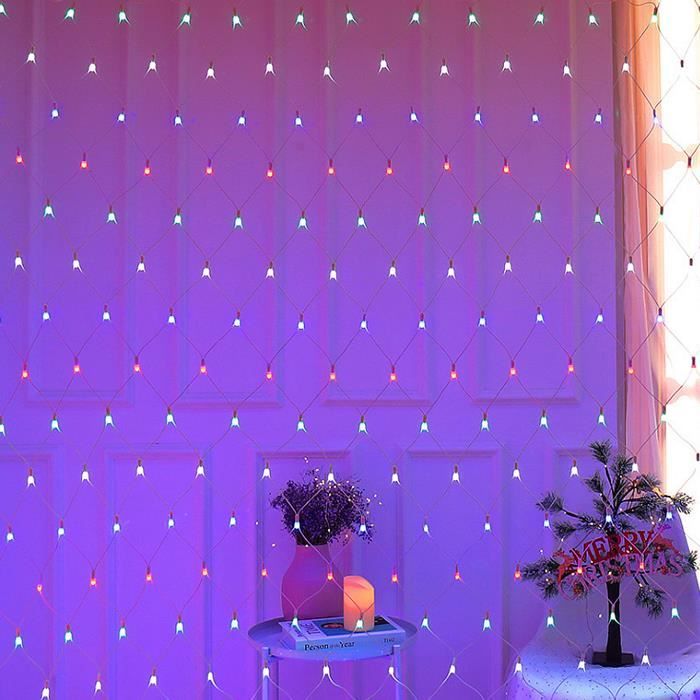 Filet Lumineux LED Extérieur 6x4m - 480 LEDs, 8 Modes, IP44 étanche | Décoration Noël, Halloween, Jardin, Mariage - 6