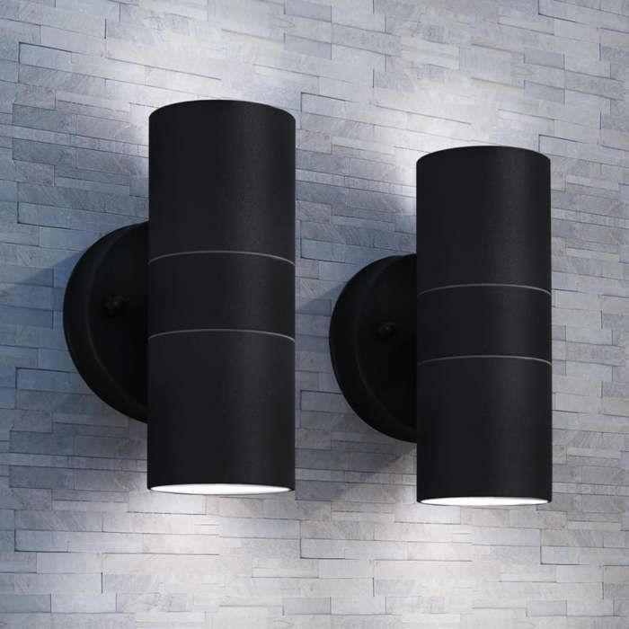 VidaXL Applique Murale Acier 2 pcs