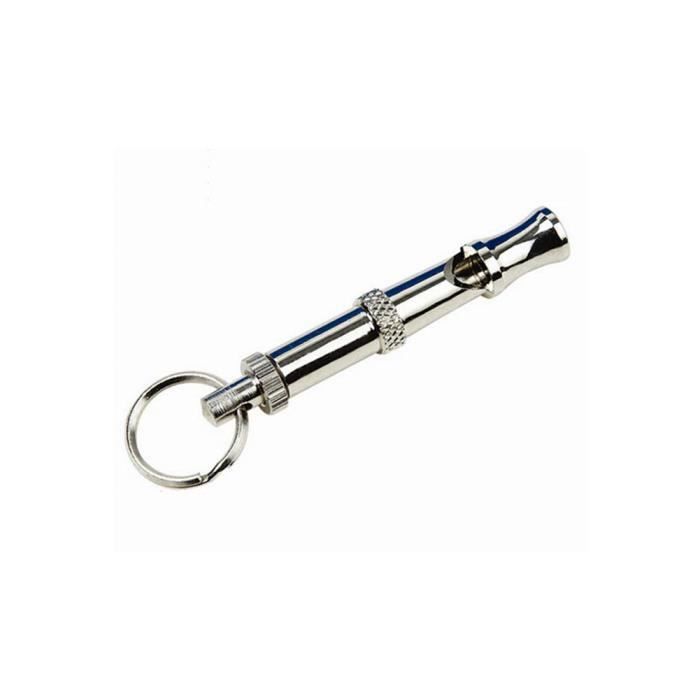 Meilleurs prix pour Réglable Pas sifflet pour Chien Dog Training Sifflement sonore Ultra Sonic Whistle Pet Supplies Argent M1553
