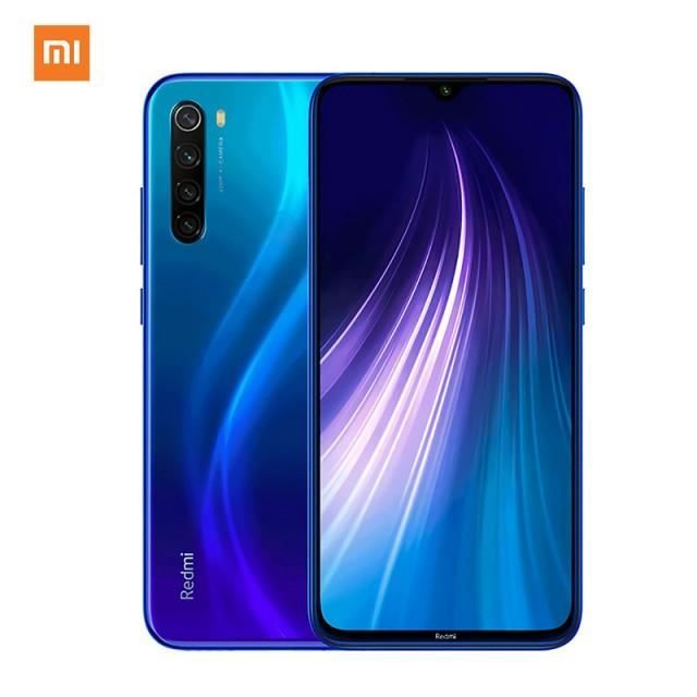 Vente Téléphone portable XIAOMI Redmi Note 8 Smartphone 6.3" FHD Double SIM 4 RAM 64 Go Bleu pas cher Vente Téléphone portable XIAOMI Redmi Note 8 Smartphone 6.3" FHD Double SIM 4 RAM 64 Go Bleu pas cher