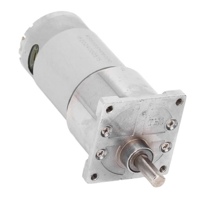 Moteur à Engrenages Miniature 24V 300 Tr/min - XD-60GA775 - Engrenages Métalliques, Réglable Avant/arrière - Pour Automatisation, Modélisme, Domotique