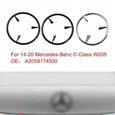 1×Insigne Étoile logo emblème arrière coffre argent Adaptation Mercedes benz Classe C W205 de 2014 à 2020-1