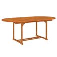 vidaXL Table de jardin 200x100x75 cm Bois d'eucalyptus solide  316068-1