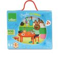 Puzzles en bois pour enfants - VILAC - Maison du lapin - 4 puzzles de 6 pièces - Thème Animaux-1