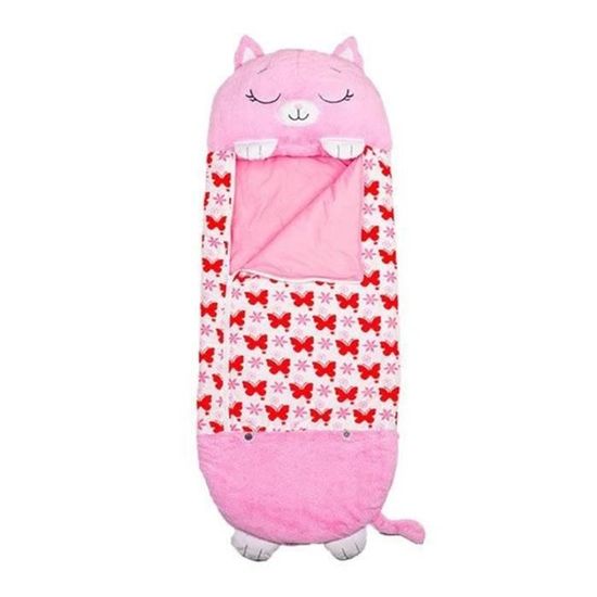 Sac de Couchage Enfant Duvet avec Oreiller 137 50cm Happy Nappers Rose Rectangulaire Cdiscount Sport