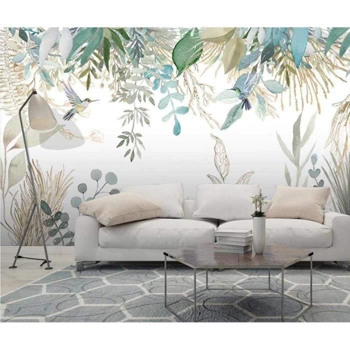 Papier Peint Autocollant 3D – Fleurs Roses (270NA) – Amovible, Pour Mur Salon/créatif