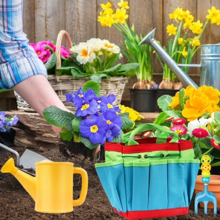 Arrosoir Jardinage Enfant Planète Plante - Métal - Outil Éducatif Nature - À Partir De 3 Ans