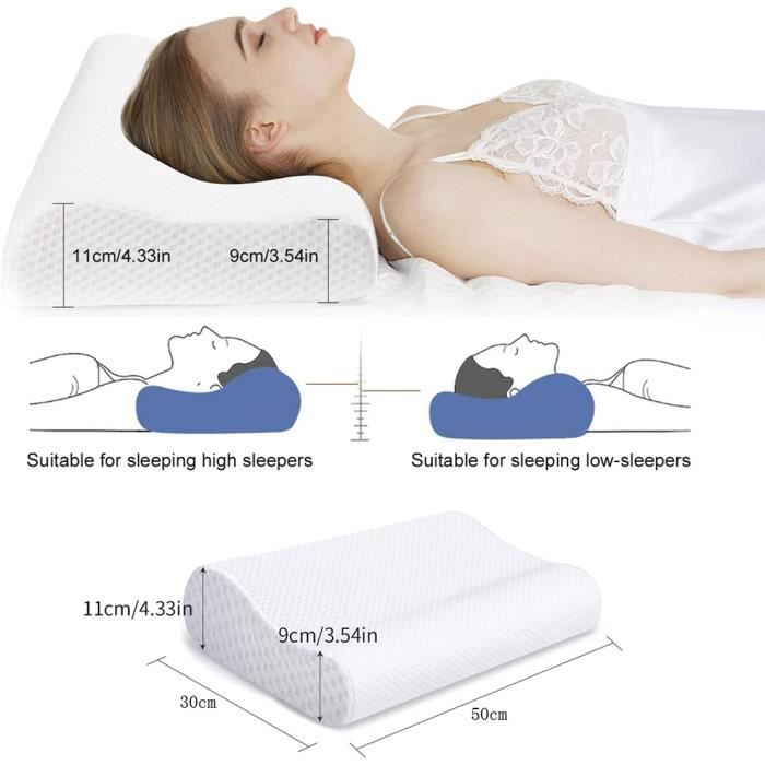 Oreiller ergonomique mémoire de forme