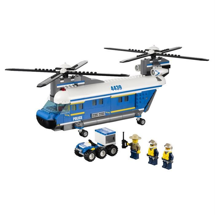Lego®city 60343 - le transport de l'helicoptere de secours, jeux de  constructions & maquettes