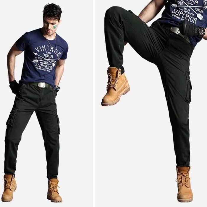 Pantalon de travail multipoches et résistant Panblack - Artisan