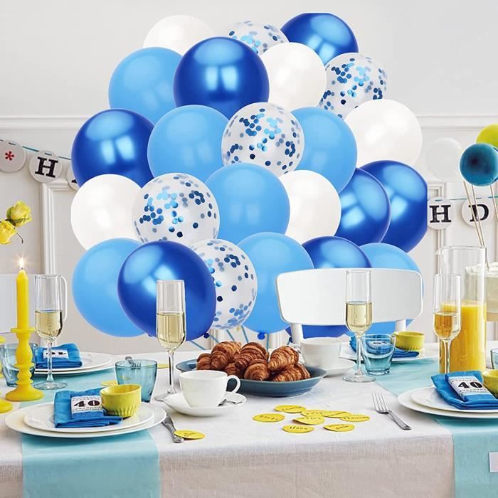 Ballon hélium Joyeux anniversaire Confetti 4146501 : Festizy