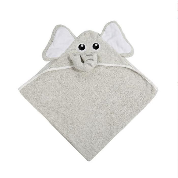 Serviette De Bain Bébé à Capuche Avec Oreilles - 70 X 140 Cm, Polaire Corail - Super Absorbante, Douce - Pour Garçons Et Filles, Sortie De Bain
