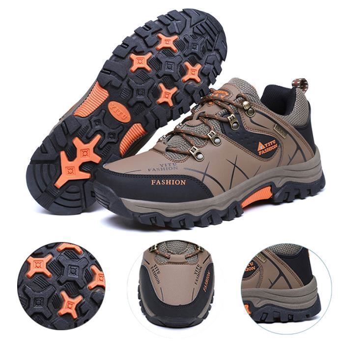 Chaussures De Randonnée Basses Imperméables Homme/Femme - Respirantes, Antidérapantes, Semelle Robustesse, Idéales Trekking & Voyages