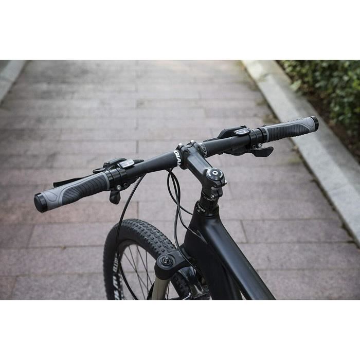 ROCKBROS Poignees Ergonomique Velo VTT de Guidon en Caoutchouc Anti derapant Leger Double Verrouillages 22mm Grip Noir Cdiscount Sport