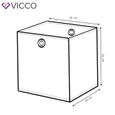 VICCO set de 2 boîtes pliantes 30x30 cm boîte pliante pour enfants boîte de rangement panier étagère 4251421933439-3