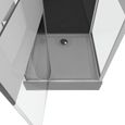 Cabine de douche - AURLANE - Study - Verre sérigraphié - Gris - 70x70x225cm-3