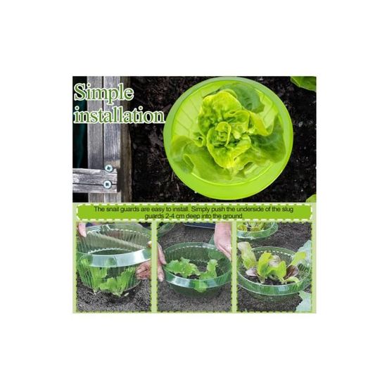 12 Pièces Protection Anti-Escargots Et Anti-Limaces - Collier Protecteur Pour Plants De Salades Et Légumes