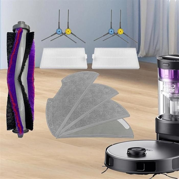 20 Accessoires Pour Xiaomi X20 Robot Aspirateur. 1 Brosse Principale 4 Hepa Filtres 4 Chiffons 6 Sacs A Poussiere 4 Brosses Laterales1 Brosse De Nettoyage 91784390