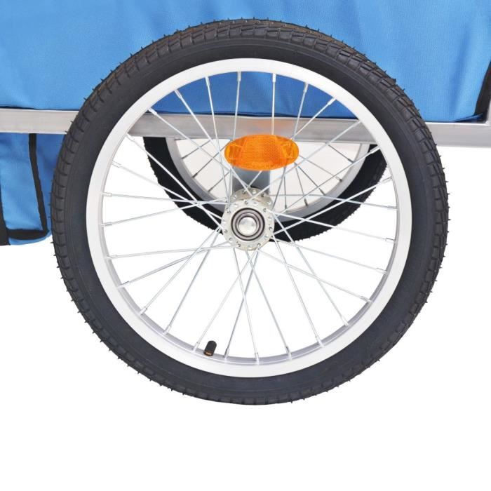 Remorque vélo 2 en 1 convertible en poussette et jogger pour deux enfants,  coloris Blanc/Noir