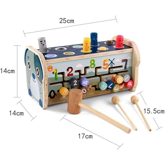 Martelage Pilonner des jouets de 1 an, une livre de balle et un banc de  robinet jouet avec xylophone, développement musical éducatif jouets pour  tout-petits âge 1-2, 18 24 mois