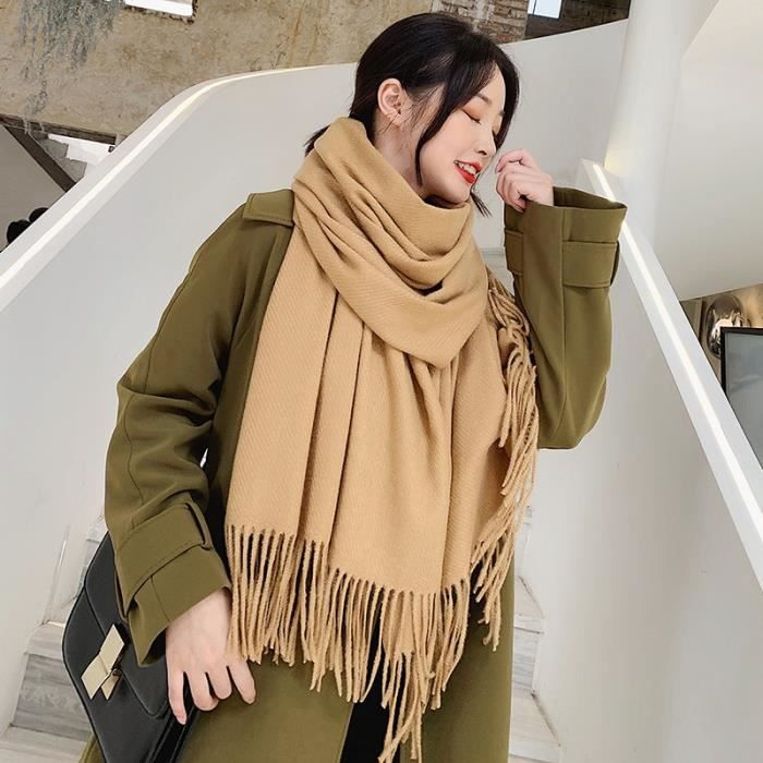 Grande écharpe Femme Hiver Écharpe Hiver Femme En Simili Cachemire