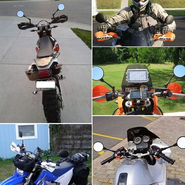 1 Paire de Rétroviseur Moto Universel,Rétroviseur Moto en Alliage  d'Aluminium,Retroviseur Moto Pliable pour Scooter Moto Cross Bic -  Cdiscount Auto