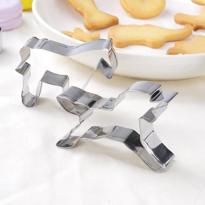 Emporte-Pièces Pâques 5 Pièces - Formes Lapin, Œuf, Poussin En Inox Pour Biscuits Et Gâteaux