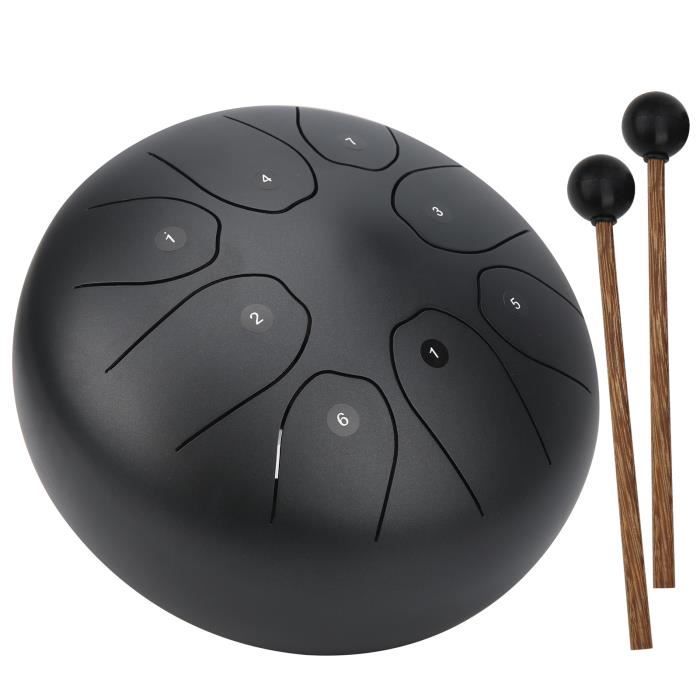 2 Tambours Océaniques Avec Billes Acier Minkissy - Instrument Percussion Sons Vagues
