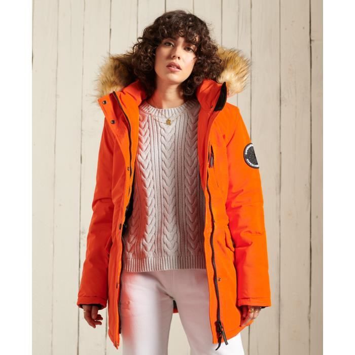 Superdry parka orange new arrivals