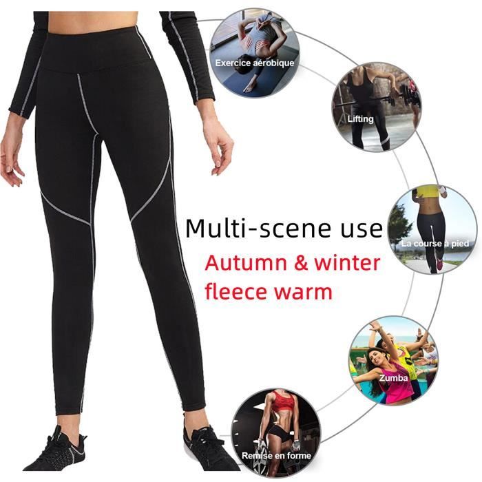 Pantalon de Sudation Femme Legging Minceur Transpiration Sauna