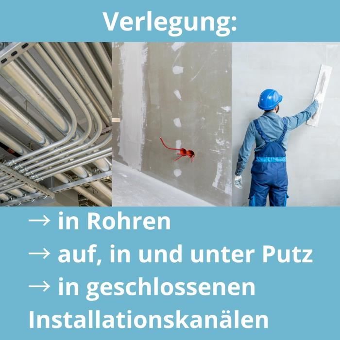 Cable Electrique 6mm2 Kalitec Câble De Câblage H07V-K 6 Mm², Gris, 5 M, Flexible, Toron Cable 3g6mm2