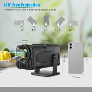 Vidéoprojecteur WiFi Bluetooth TOPTRO 10000 Lumens Full HD 1080P - Mini Projecteur Home Cinéma