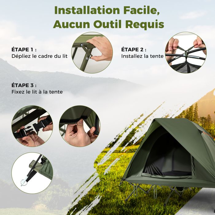 Blackthorn 1 Gen2 HMTC - Tente 1 personne - Vert HIGHLANDER
