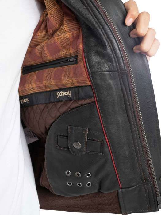 Leather Jacket Blouson Cuir Vieilli Homme Blouson Homme Schott
