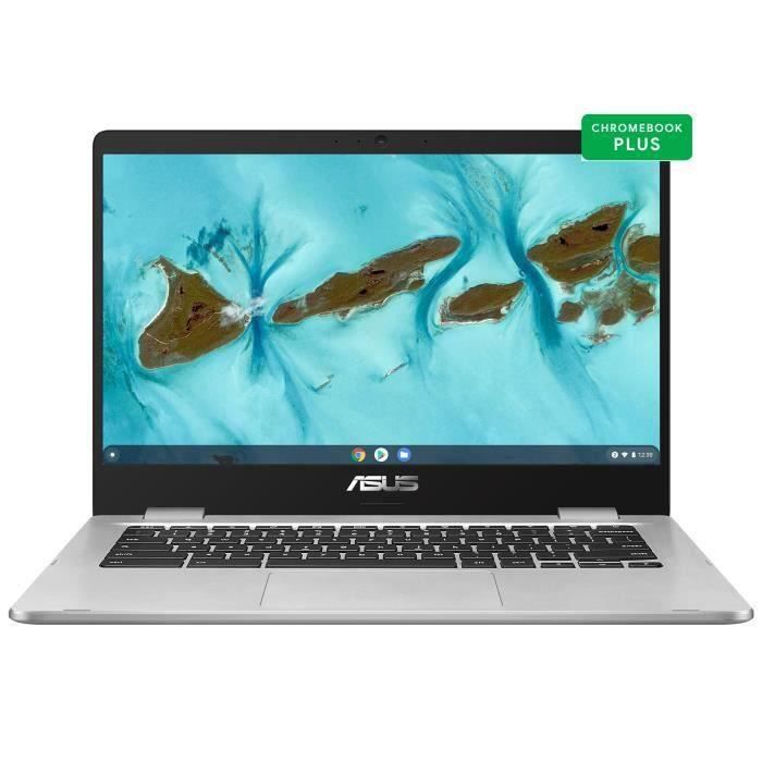 Ordinateur Portable ASUS Chromebook C424 | 14'' FHD - Intel Celeron N4020 - RAM 4Go - 64Go eMMC - Chrome OS - AZERTY