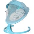 Balancelle Transat bébé électrique Multifonctionnel Vibrant et Musical Bleu - UK Stock-0
